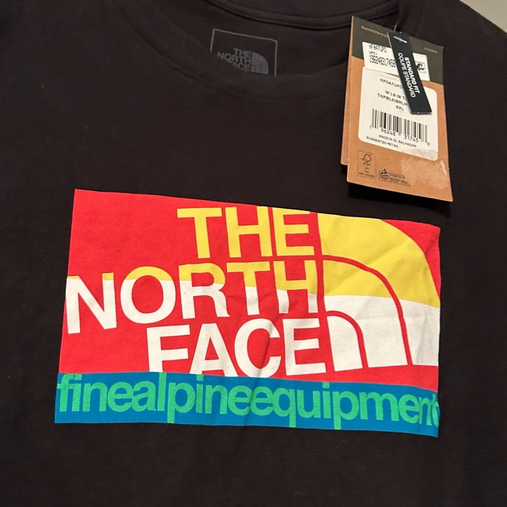 NWT The North Face Sz XXL Black Long Sleeve Graphic Alpine Equipment Top Shirt! - Picture 6 of 10